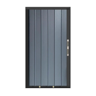 折叠铝板推拉门隐形开放式通燃气厨房门商铺仓库阳台隔断门免打孔