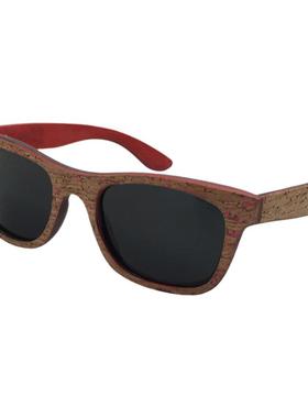 新型材料合成木贴软木太阳镜偏光墨镜