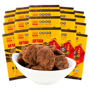 禛香膨化香菇肥牛18gX20包休闲零食网红麻辣条素肉六一儿童