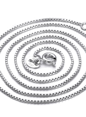 男极细短款925纯银项链锁骨链