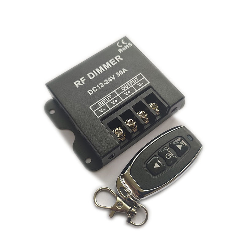 led调光控制器12v24单色灯带灯条广告字软膜灯箱亮度明暗遥控调节