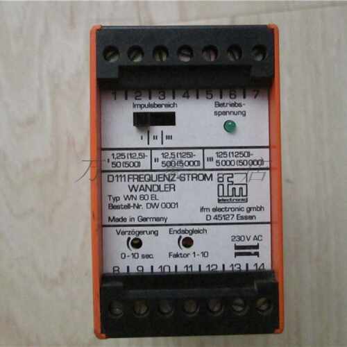 议价德国 ifm electronic模块WN 60 EL D 45127 Essen D111FREQUE