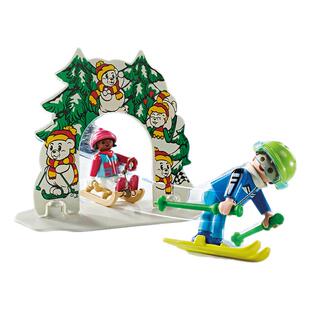 playmobil摩比世界滑雪乐园儿童玩具小房子模型微缩场景71453