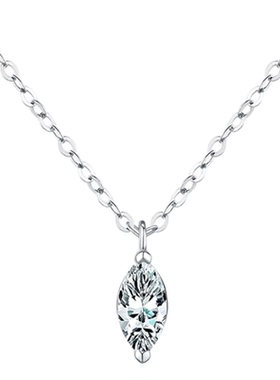 PAUSA ANN s925 法式经典50分马眼高净度莫桑钻锁骨链项链