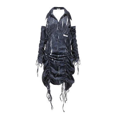 原创设计师品牌潮流裂纹肌理