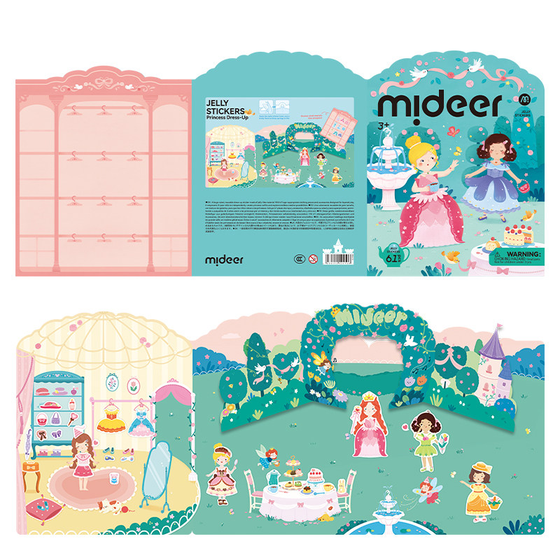 mideer弥鹿果冻贴可水洗反复撕贴