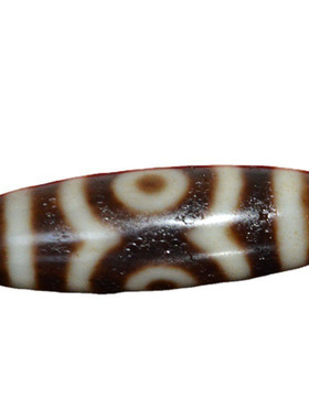 藏式天然三眼天珠散珠锁骨链