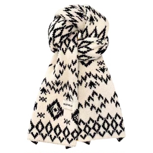 红色围巾女款2025新款冬加厚女生今年流行爆款高级感毛线女士围脖