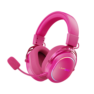 凌豹T9四模电竞耳机带麦头戴式2.4g蓝牙无线电脑CS耳麦7.1游戏FPS