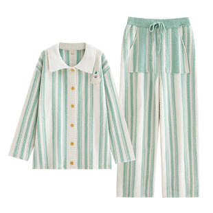 悦内半边绒睡衣女士冬季秋冬款加绒加厚珊瑚绒家居服可爱毛绒保暖