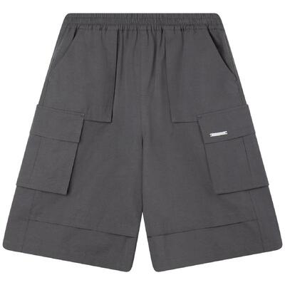 MUCMUKN【工装街头】潮牌多口袋机能工装休闲中裤透气棉男童26夏