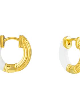 孙乐言同款时光回廊耳饰珐琅耳饰