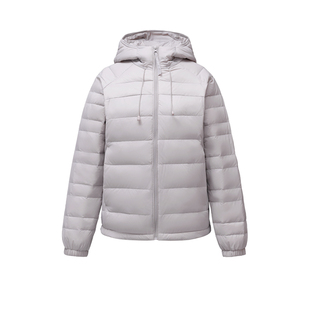 啄木鸟轻薄连帽羽绒服女士2025秋冬新款时尚修身短款鸭绒保暖外套