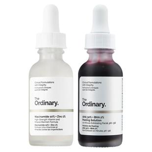 the ordinary10%烟酰胺精华+果酸水杨酸面膜 去闭口粉刺收缩毛孔