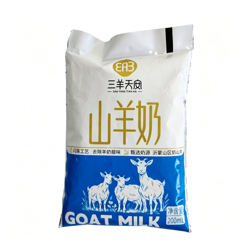 三羊天安山羊奶闪蒸脱膻