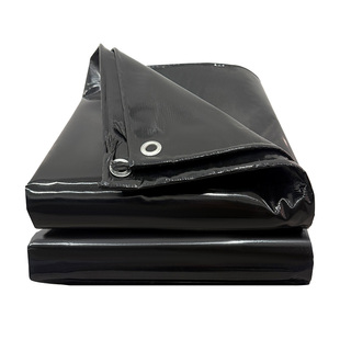 黑色阻燃刀刮布喷绘加厚篷布货车防雨防晒遮阳布地垫定制厂家直销