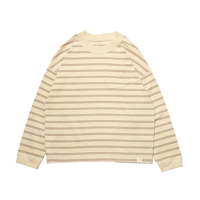 TACITURNLI条纹长袖宽松休闲卫衣