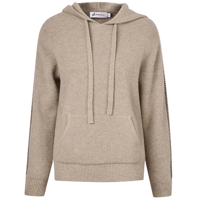 皮皮狗加厚连帽休闲羊绒套衫