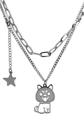 钛钢男女个性甜酷潮饰品项链