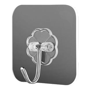 挂钩免打孔强力承重透明无痕粘胶贴墙壁上粘钩厨房卫生间挂衣钩子