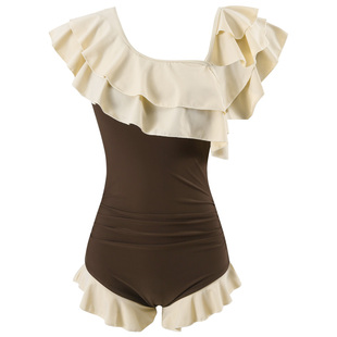 亦美珊连体泳衣女绝美高级感2026新款女孩小个子温泉海边水上乐园