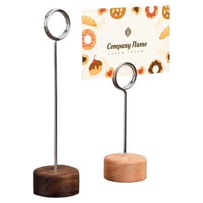 实木台签夹桌面立牌商品标价牌