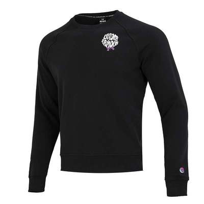 UA男训练圆领运动休闲宽松套头衫