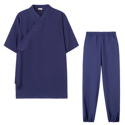 武当夏季道服女道士服装男道领