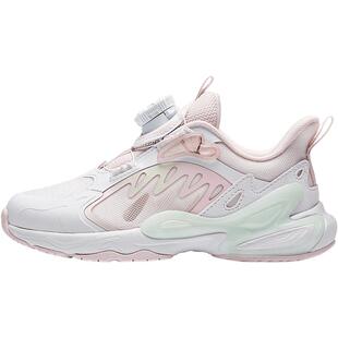 安踏儿童蝶翼女小童休闲鞋2025夏新款透气运动鞋宝宝跑鞋网面童鞋