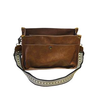 2025新款皮质小方包男通勤休闲单肩斜挎包多口袋手机小包潮小挎包