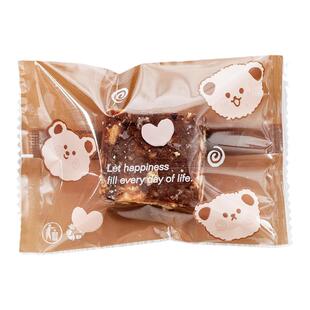 加厚雪花酥包装袋磨砂机封袋子奶枣牛轧糖曲奇饼干烘焙糖果袋花边