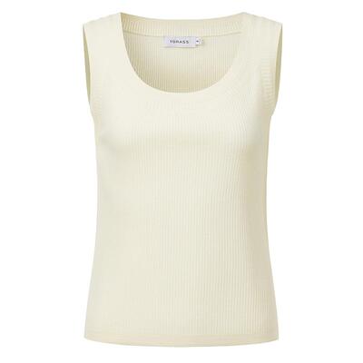 VGRASSu领立体罗纹肌理针织背心