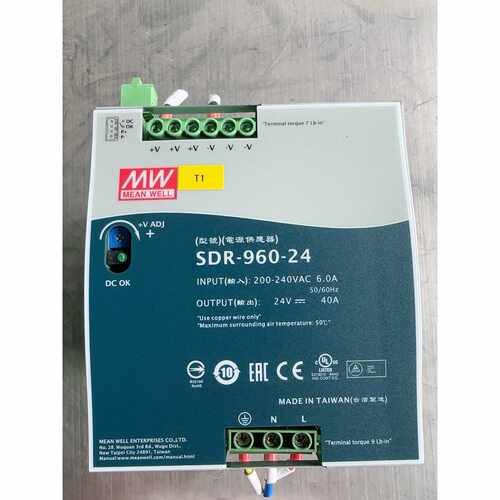 询价下单台湾明纬开关电源SDR-960-24 ，24v 40a ，数