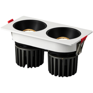 已接入米家APP智能射灯Mesh2.0涂鸦嵌入式双头三头方形斗胆灯射灯