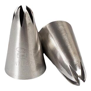 三能6齿2d玫瑰花嘴SN7082一体式中号六齿奶油裱花嘴 咀曲奇嘴单个