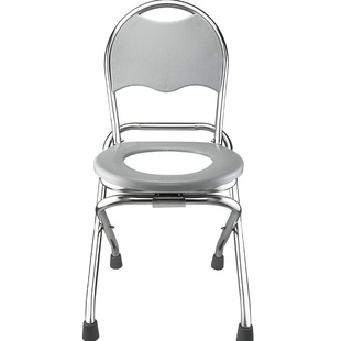 可折叠坐便椅孕妇老年人马桶厕所方便凳椅子不锈钢坐便器家用蹲厕