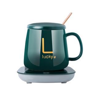 陶瓷马克杯保温加热55度恒温杯暖暖杯礼盒送礼杯子咖啡杯杯垫盖勺