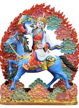 红铜《彩绘阿企佛母》佛像5寸