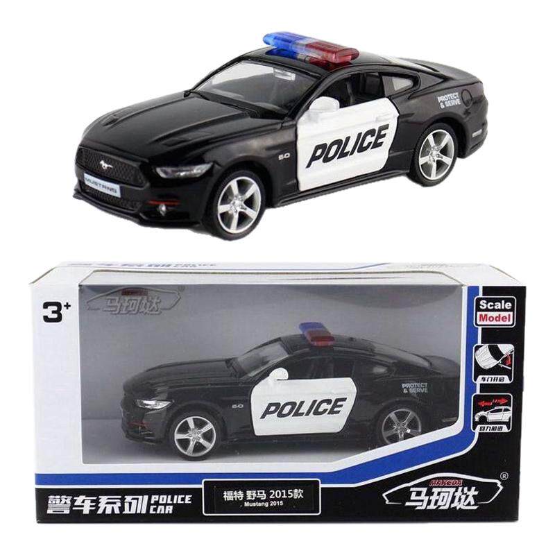裕丰马珂垯5寸福特野马警车益智