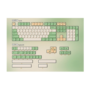 复古主题PG热升华客制化机械键盘XDA键帽GH60/104/大全套PBT键帽