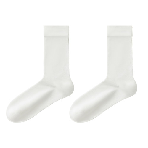 10A抑菌桑蚕丝凉感袜子女夏季薄款中筒袜防臭月子冰冰袜堆堆长袜