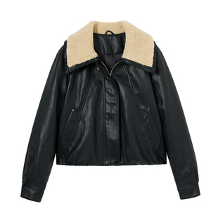 海宁皮衣羽绒服女冬季2025新款今年流行爆款小个子90绒短款外套