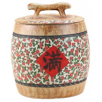 恒焱景德镇陶瓷密封防潮储物桶