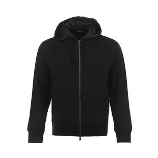 【自营】Zegna/杰尼亚男士纯色宽松休闲连帽卫衣开衫拉链外套