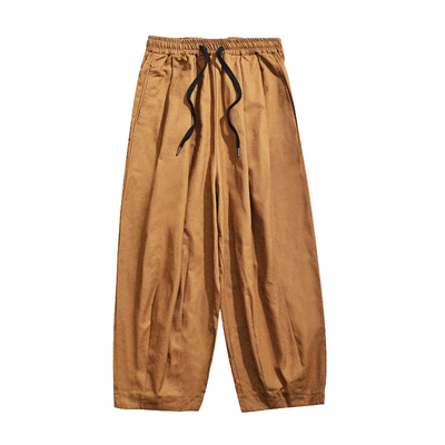 简约休闲裤胖子宽松阔腿裤