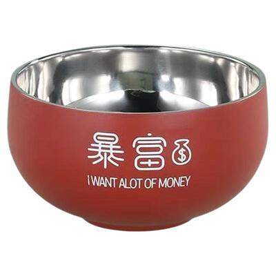 304不锈钢双层饭碗食品级家用