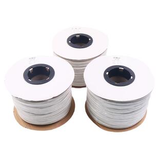 pvc梅花型号码管空白线号机套管线标电线数字打印手写白色印字接1