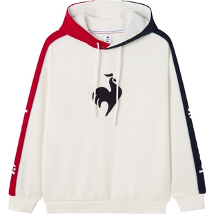 乐卡克法国公鸡秋季男女同款运动连帽卫衣休闲套头衫情侣款