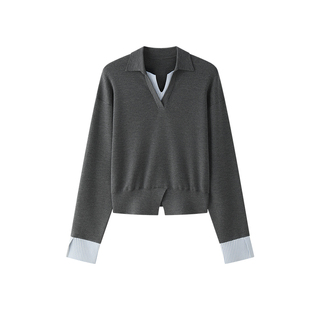 TEASEL「省心云朵」140S精纺羊毛可机洗可烘干MIU风假两件套装