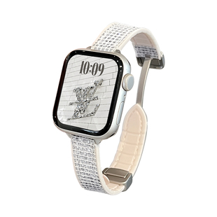 适用vivo watch gt2手表带磁吸vivowatchgt智能watch5女款高颜值腕带iqoowatchgt2新款透气表链iqoo3夏天女士